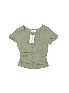 Outcast Liza Top in Green Pinstripe
